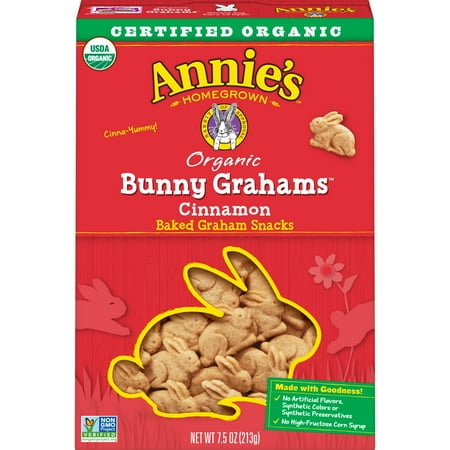 UPC 013562000166 product image for Annie's Organic Cinnamon Whole Grain Bunny Graham Snacks, 7.5 oz | upcitemdb.com