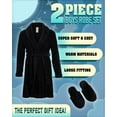 thumbnail image 2 of Too Cool 2 Sleep Boys Bath Robe Set Plush Fleece Shawl Collar Bathrobe and Slippers 2 Piece, 2 of 5