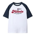 thumbnail image 2 of Playera Minnie Mouse para Niñas Manga Corta Blanco Marino Talla 10, 2 of 8