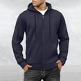 thumbnail image 2 of Futezty men Zip Up Hoodies Midweight Loose Fit Fleece Full-Zip Sweatshirts Jackets, 2 of 3