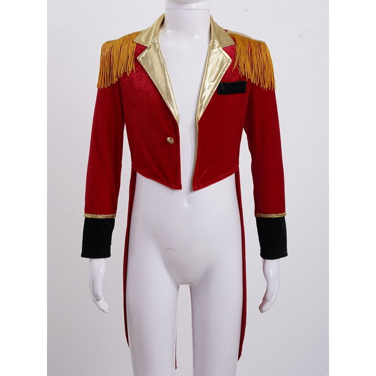Child tuxedo hotsell jacket tails red