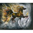 thumbnail image 2 of Wiley, Marta 14x12 Gold Ornate Wood Framed with Double Matting Museum Art Print Titled - Floral I, 2 of 4
