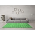 thumbnail image 3 of Ahgly Company Indoor Round Abstract Emerald Green Modern Area Rugs, 3' Round, 3 of 4