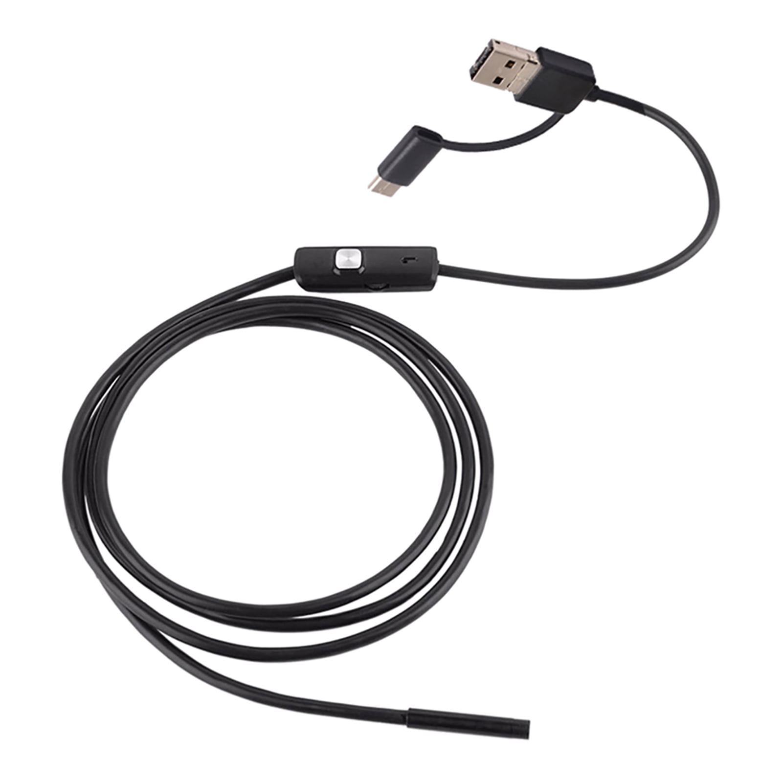 3-in-1 Industrial Endoscope Borescope Inspection Camera Built-in 6 LEDs IP67 Waterproof  Endoscope Replacement For  Smartphones/PC