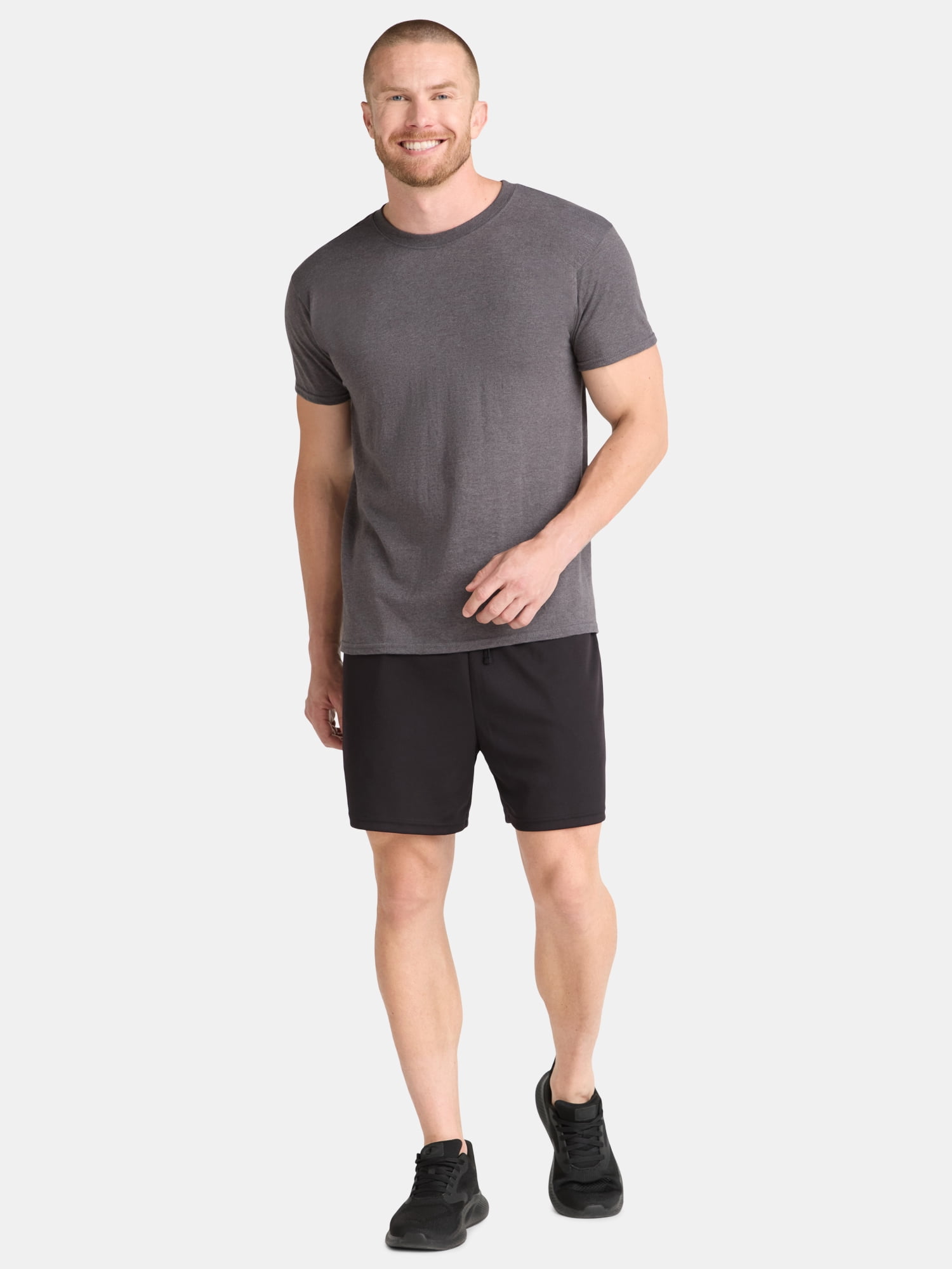Athletic Works Men's and Big Men's Cotton Active Tee, 4-Pack, Sizes XS-5XL
