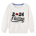 thumbnail image 4 of Spazoro Toddler Kids Girls Boys Sweatshirts, Christmas Long Sleeve Fall Winter Crew Neck Tops for Childs Girls Boys White Size 4 T, 4 of 4