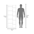 thumbnail image 6 of Depot E-Shop Hoodsport Bookcase, 11 Shelves, Natural Oak / Black Wengue, 6 of 6