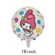 thumbnail image 4 of 10 globos de aluminio de 18 pulgadas con forma de perro canela y melodía de Sanrio Kulomi, decoración para fiestas de cumpleaños infantiles, 4 of 5