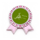 thumbnail image 1 of Función de fórmulas estereo de lado Insignia broche Medalla rosa premiada, 1 of 3