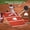 red & white, variant on Kagrote Batting Mat, 10X3.8 Ft Anti-Slip Baseball Turf with Home Plate for Softball and Baseball Training, Green