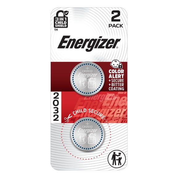 Energizer 2032 Coin Batteries (2 Pack), CR2032 3V Lithium Batteries, Compatible with AirTag and Tile Pro Devices, Key Fobs, Watches and more