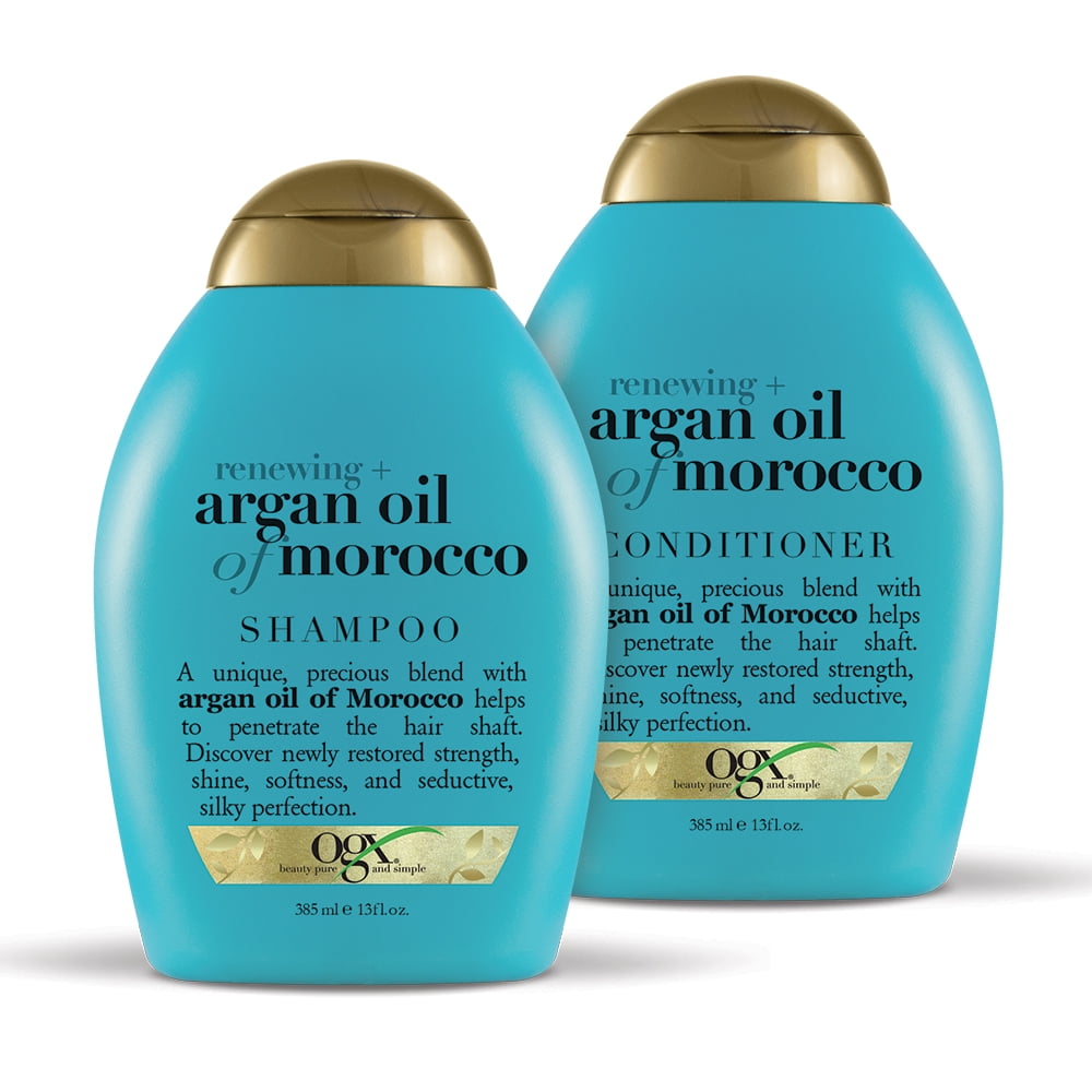 Panter hul at retfærdiggøre OGX Renewing + Argan Oil of Morrocco Shampoo & Conditioner Set 13oz, 2 Ct -  Walmart.com