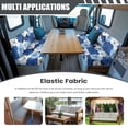 thumbnail image 3 of Uorisanigo RV Dinette Cushions Covers Sofa Couch Cushion Covers Stretch Couch Seat Slipcovers - Washable Blue Hibiscus Flowers Camper Sofa Cover Furniture Protection for RV Car Bench, 3 of 7