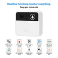 thumbnail image 5 of UAEBM Smart WiFi Doorbell with 140° View, HD Night Vision, & Two-Way Audio: Portable Visual Intercom for Home Security, Rechargeable, Compatible with 2.4G Networks White, 5 of 9