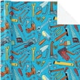 thumbnail image 2 of Wrench Wrapping Paper Roll - Mini Roll - 17 Inch x 16.5 Feet - Tools Gift Wrap Perfect for Men Dad Husband Boys, Construction Workers, Laborer, Birthday, Fathers Day, 2 of 7