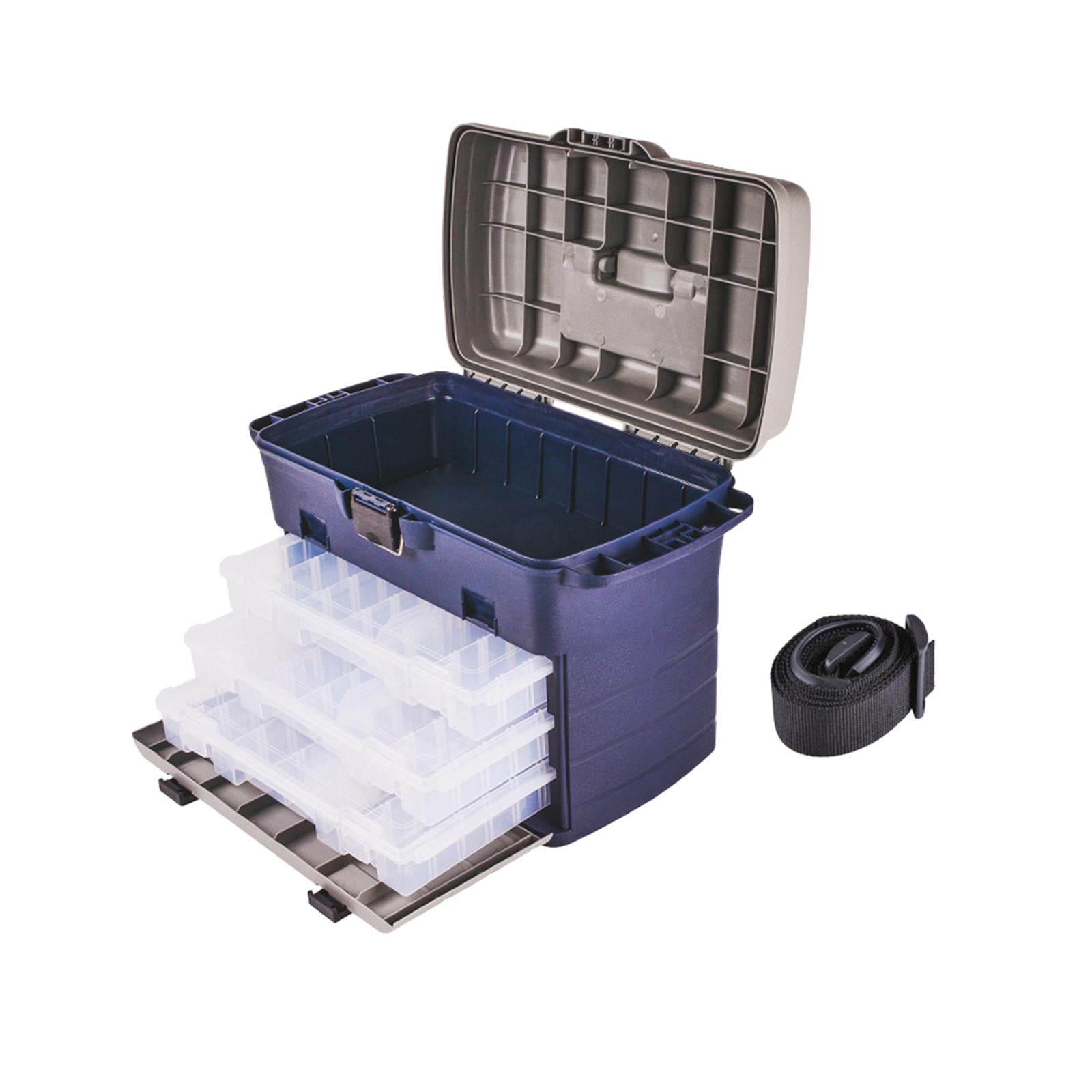 Fishing Tackle Box, Large Capacity Eco Friendly Fishing Gear Storage Box  Druable Adjustable Baffle Design Plastic for Angling Fish