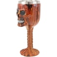thumbnail image 2 of Ebros Inferno Fire Skull Face Wine Goblet Chalice Beverage Drinkware 7.25"H, 2 of 7