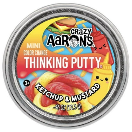Crazy Aaron's Thinking Putty Mini Tin Ketchup & Mustard
