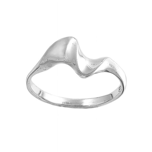925 Sterling Silver Designer Style Ring Size 4