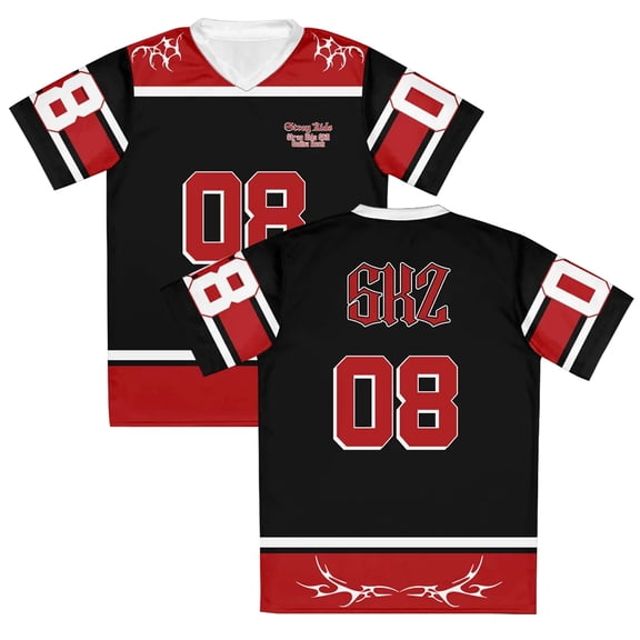 Stray Kids SKZ T-shirt 2025 Dominate World Tour V-Neck Short Sleeve Jersey Women Men Streetwear Tops