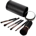 thumbnail image 1 of Homoyoyo 1 Set Makeup Mirror Brush for Makeup Application Professional Design Travel Use Black Aluminium Tube, 1 of 8