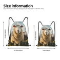 thumbnail image 2 of Bingfone Cute Prairie Sheep Herd Drawstrings Backpacks Bags for Men Women Gym Drawstrings Bag-Small, 2 of 6