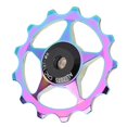 thumbnail image 2 of Mountain Bike Aluminium Alloy Rear Derailleur Pulley Bearing Guide Pulley Bicycle Cycling Accessorycolorful-13T, 2 of 4