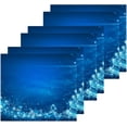 thumbnail image 3 of SKYSONIC Christmas Blue Snowflake Cotton Washcloths Set of 4, Highly Absorbent Soft Fingertip Towel for Bathroom, Gym, Hotel and Spa, 12 x 12 Inch, 3 of 7