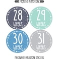 thumbnail image 6 of Months In Motion Pregnancy Weekly Belly Growth Stickers - Week to Week Pregnant Expecting Photo Prop - Maternity Keepsake - Baby Bump - Large Set of 36 Weekly Photo Sticker, 6 of 9