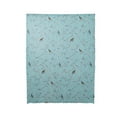 thumbnail image 2 of Shading Room No punching Curtains Window Panel Drapes Door Curtain for Bedroom/ Velcro Curtains, Bird And Tree Blue, 80X130Cm, 2 of 2