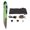 Green, variant on YAHHU Wireless Pen Mouse Rechargeable Luminous Silent Small Portable Bluetooth 2.4g Dual Mode Optical Mouse for PC Laptop Silver Gray (6.69 inches / 17.0 cm)