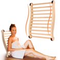 thumbnail image 1 of Respaldo para sauna KlenzMate de 20" con diseño ergonómico en S de madera, 1 of 7