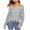Gray, variant on LYXSSBYX V-Neck Long Sleeve Sweater Tops Hot Sale Clearance for Women Fashion Casual Loose Full-Sleeve Solid V Neck Tassels Irregular Blouse Knitted Sweater