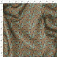 thumbnail image 4 of Soimoi Moss Georgette Tissu Feuilles & Tissu Imprimé Artistique Floral par la Cour 42 Pouces de Large, 4 of 5