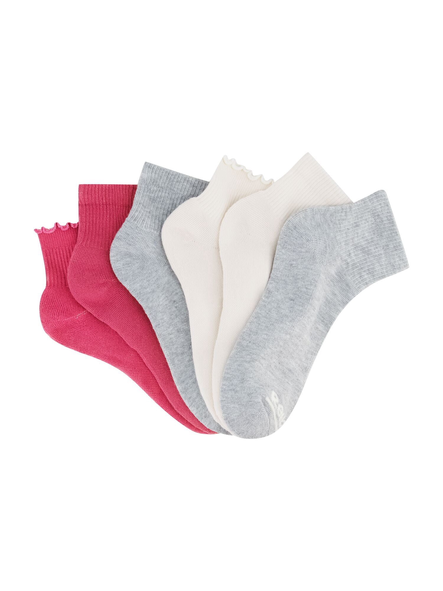 Reebok Women’s Cushion Ruffle Ankle Socks, 10 Pack, Size 4-10