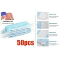 thumbnail image 2 of 50 Pieces Breathable 3-Ply Disposable Filter Face Masks, 2 of 3