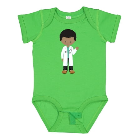

Inktastic African American Boy Doctor Lab Coat Medicine Gift Baby Boy Bodysuit