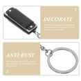 thumbnail image 4 of UPOUART 1Set Black Harmonica Pendant for Backpack and Key Accessory 9x1.5x1.2cm, 4 of 8