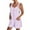 Purple, variant on Huanyaaa Short Rompers for Women Summer Casual Button Rompers Overalls Jumpsuit Shorts Button Rompers Strapless Jumpsuits for Women Lace Ripple Romper off One Shoulder Tops for Women Turtle Neck Long