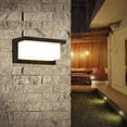 thumbnail image 3 of Lámpara LED de pared impermeable compatible con porche, baño, callejón, bar, interior y exterior, hogar, montaje en superficie, 18W, pared, negro moderno, 3 of 5