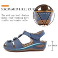 thumbnail image 2 of Vedolay Keen Sandals for Women Womens Flat Sandals Comfortable Summer Elastic Ankle Strap Flip Flops Casual Shoes,Blue 8, 2 of 5