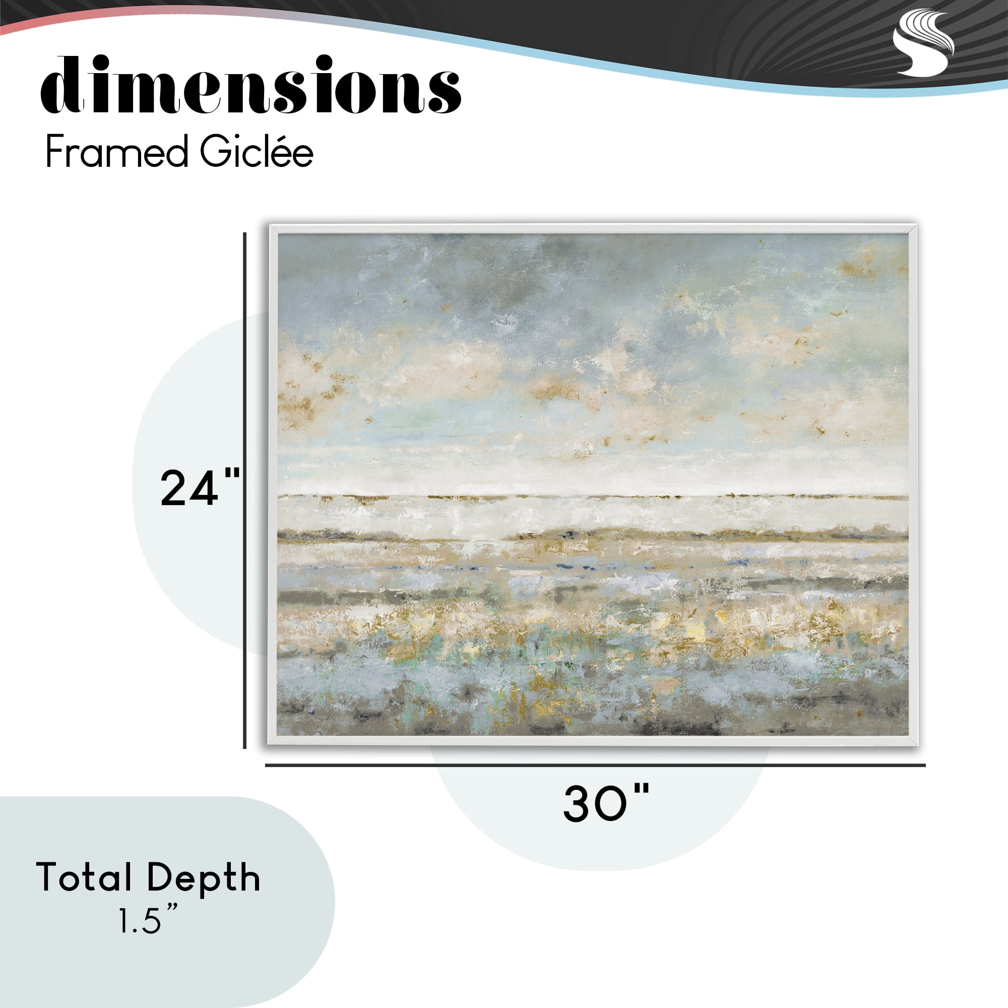 Stupell Industries Contemplative Mood Abstract White Framed Giclee Art, design by Lorenzo Collective