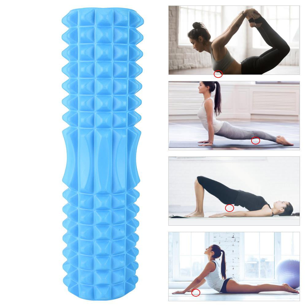 BLACK Foam  Soft Massager Roller Yoga Pilates Fitness Therapy Injury Rehab 33CM 