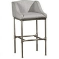 thumbnail image 1 of Hillsdale Dillon 35.25" Metal Transitional Counter Stool in Silver/ Light Gray, 1 of 5