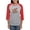 Heather/Red, variant on CafePress - Nerf Nation Long Sleeve T Shirt - Womens Baseball Tee