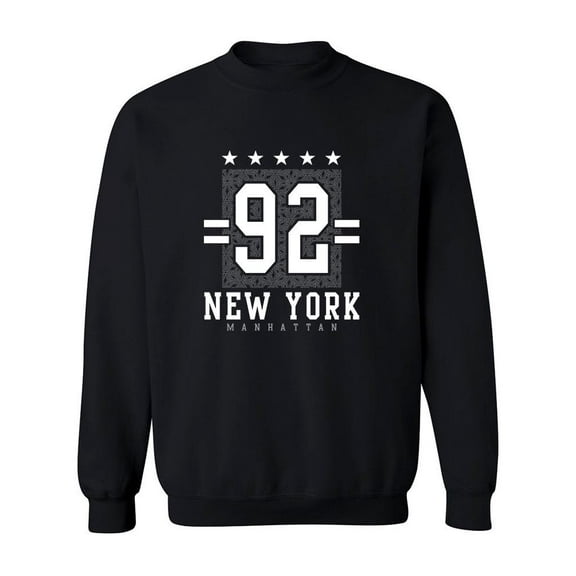 Manhattan 1992 Sweatshirt Men -Image by Shutterstock, Male 4X-Large