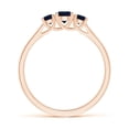 thumbnail image 2 of Angara Natural 0.33 Ct. Blue Sapphire with Blue Sapphire Classic Ring in 14K Rose Gold for Women (Ring Size: 11.5), 2 of 9