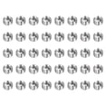 thumbnail image 1 of Uxcell 40 Pcs Inserts de Réparation de Filetage M6 x 1 Mâle à M4 x 0.7 Filetage Femelle 4mm Long Écrous de Réduction en Acier Inoxydable Manchons Métriques Auto-Tappants, 1 of 7