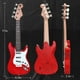 thumbnail image 5 of Juguete de Guitarra de 17 Pulgadas para NiñOs, Instrumentos Musicales de Guitarra EléCtrica de 4 Cuerdas para NiñOs, Juguete de Instrumento ElectróNico PortáTil,B, 5 of 5