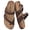 Brown, variant on Litfun Suede Cork Footbed Sandals for Women Summer Arch Support Slide Sandals with Adjustable Buckles, Brown